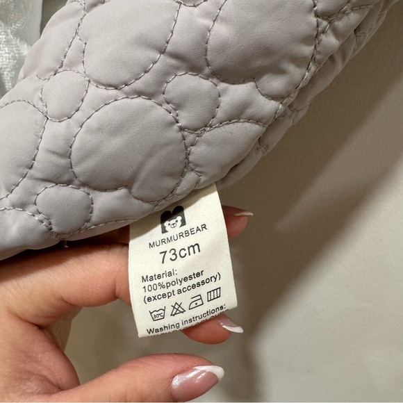 Baby gray textured snowsuit - Picture 11 of 12